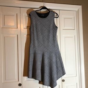 EnFocus Studio Houndstooth Bandana Drop Waist Skirt Dress Sleeveless SZ 14 R2